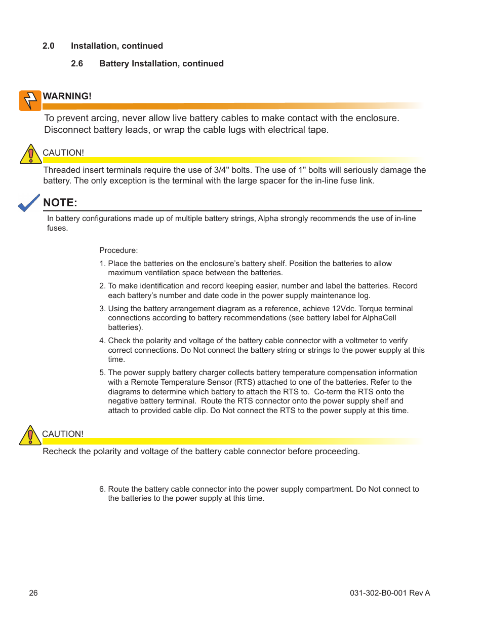 Alpha Technologies LPE Enclosure User Manual | Page 26 / 31