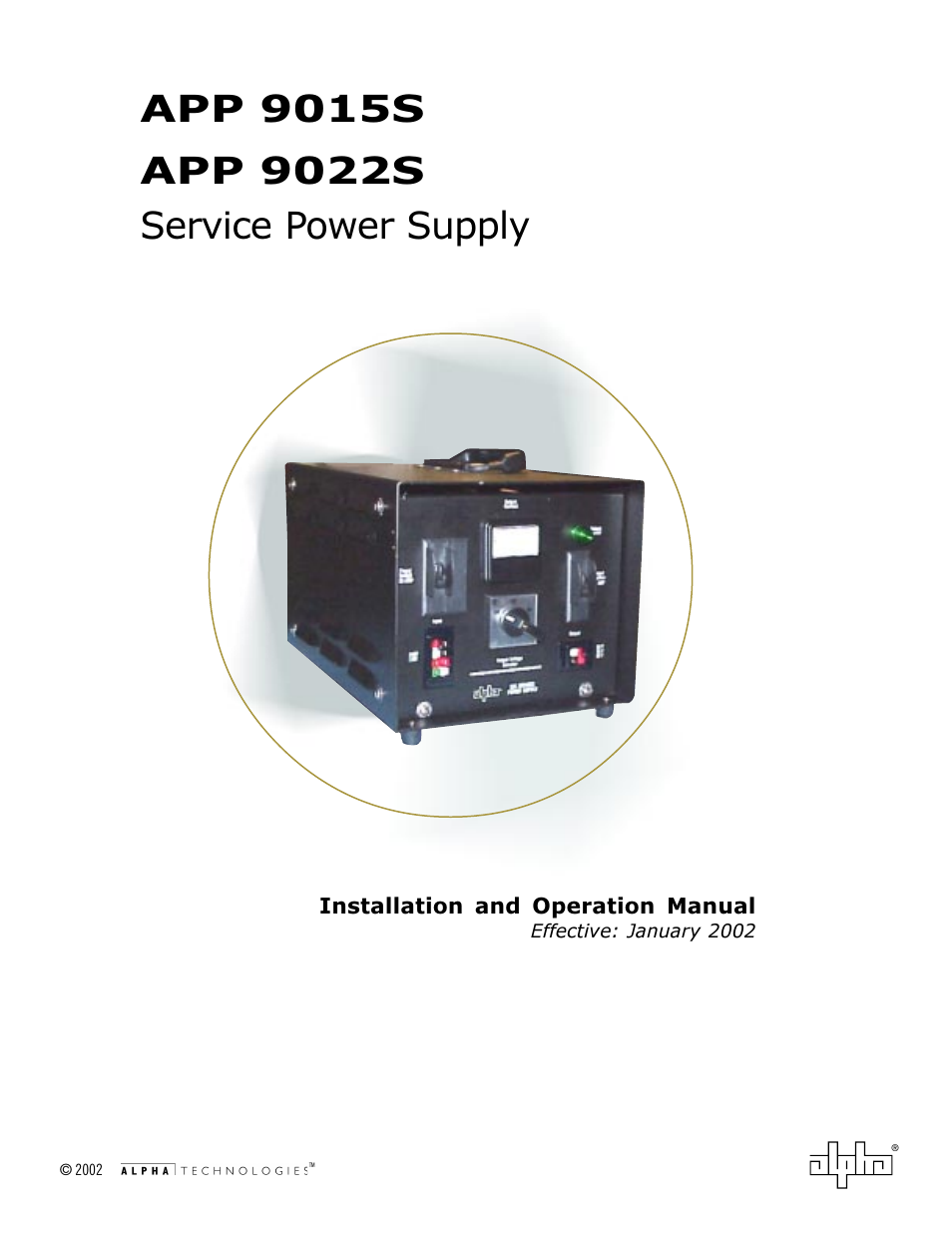 Alpha Technologies APP 9022S User Manual | 22 pages