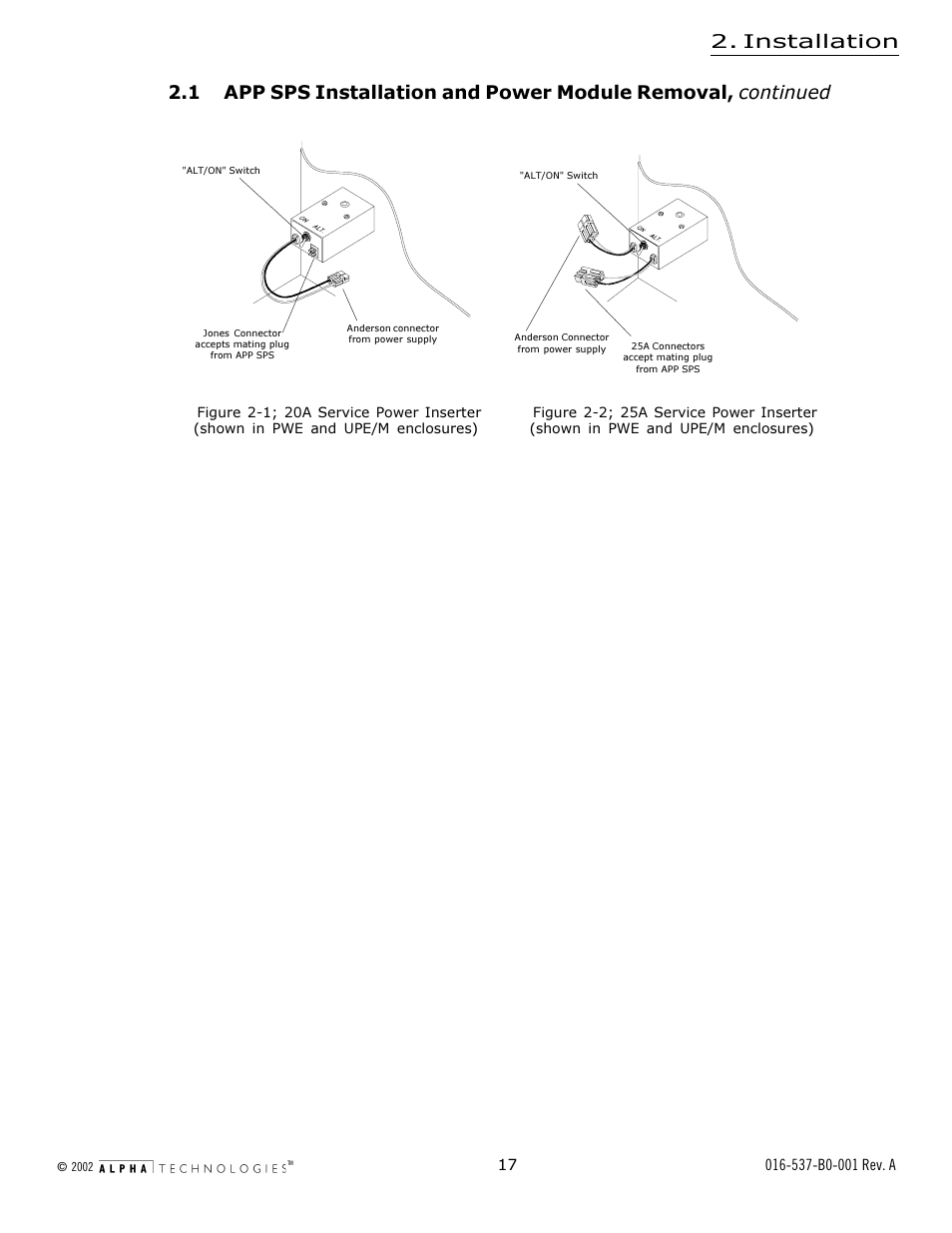 Installation | Alpha Technologies APP 9022S User Manual | Page 17 / 22