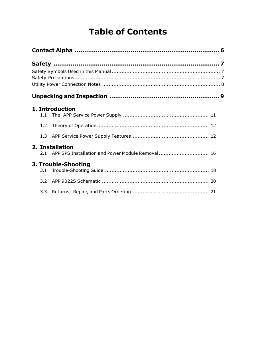 Alpha Technologies APP 9022S User Manual | Page 4 / 22