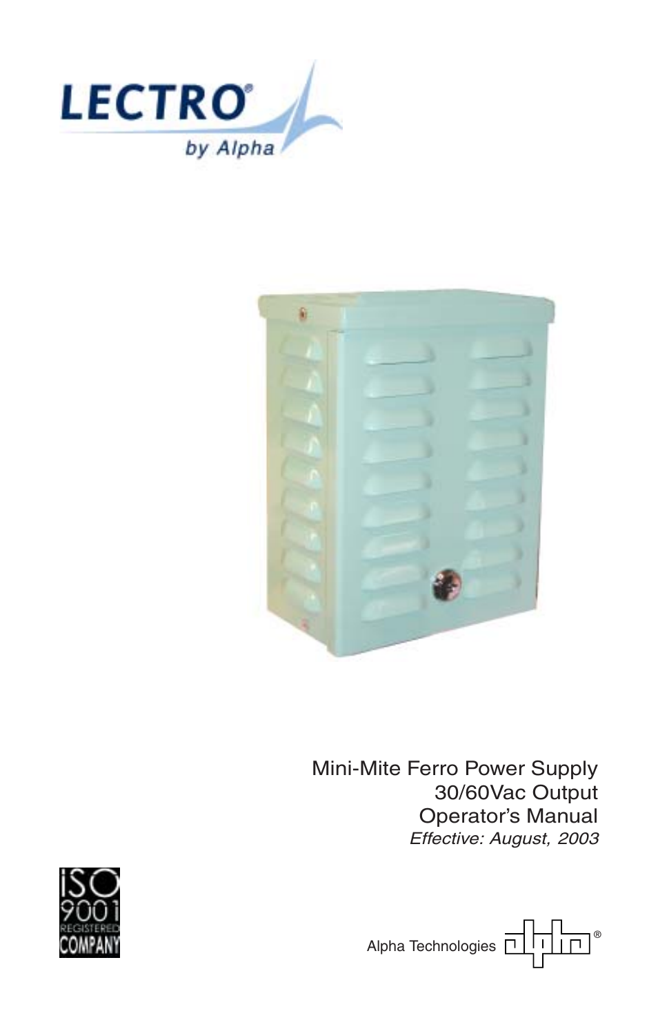 Alpha Technologies Mini-Mite Ferro Power Supply User Manual | 16 pages