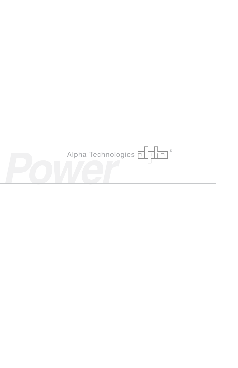 Power | Alpha Technologies Mini-Mite Ferro Power Supply User Manual | Page 2 / 16