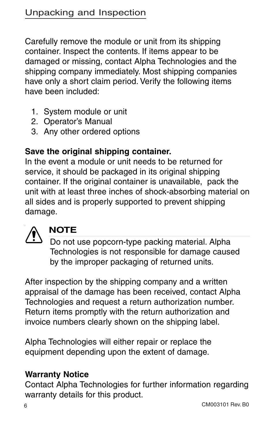 Alpha Technologies Mini-Mite Ferro Power Supply User Manual | Page 6 / 16
