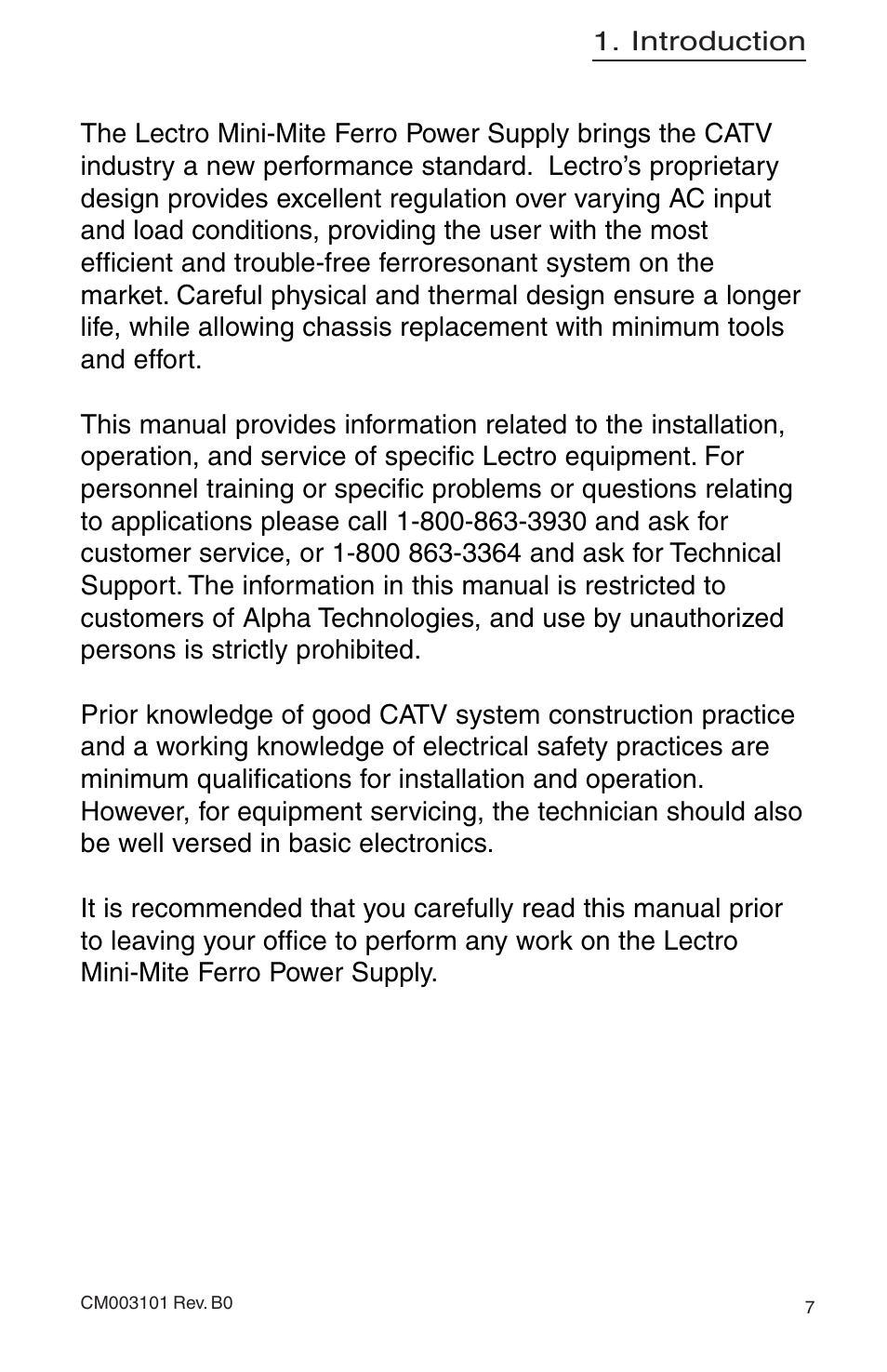 Alpha Technologies Mini-Mite Ferro Power Supply User Manual | Page 7 / 16