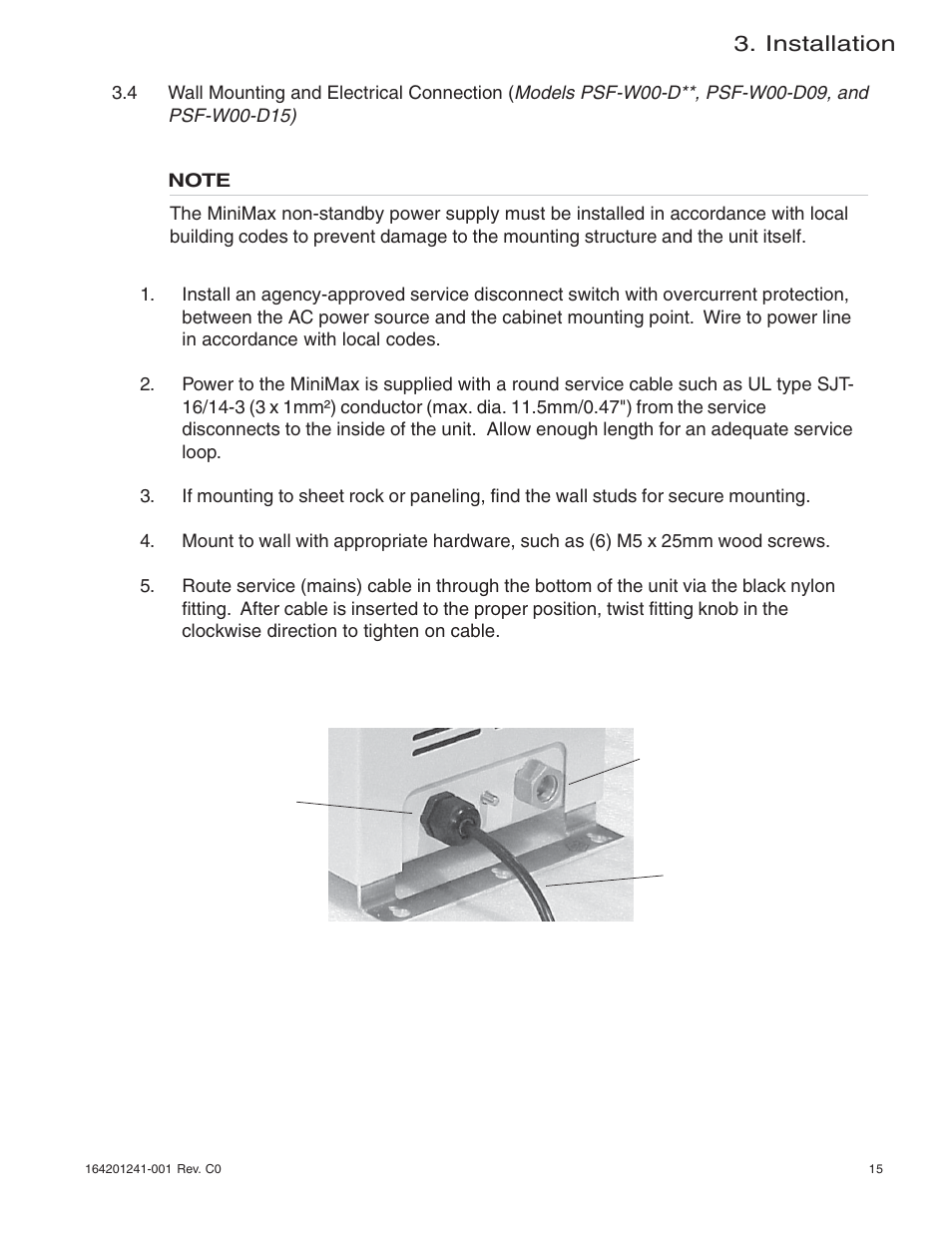 Installation | Alpha Technologies MiniMax Power Supply User Manual | Page 15 / 18