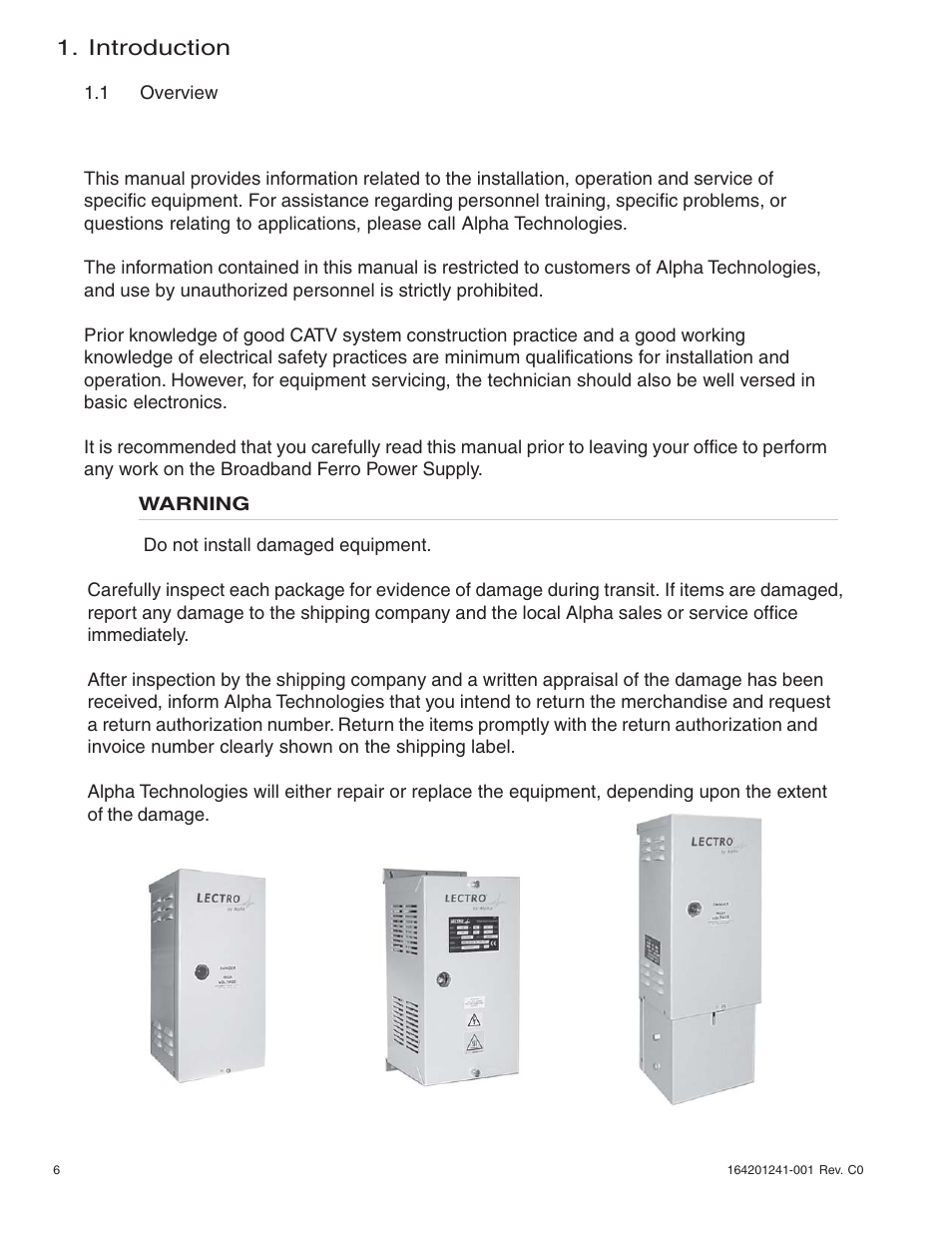 Introduction | Alpha Technologies MiniMax Power Supply User Manual | Page 6 / 18