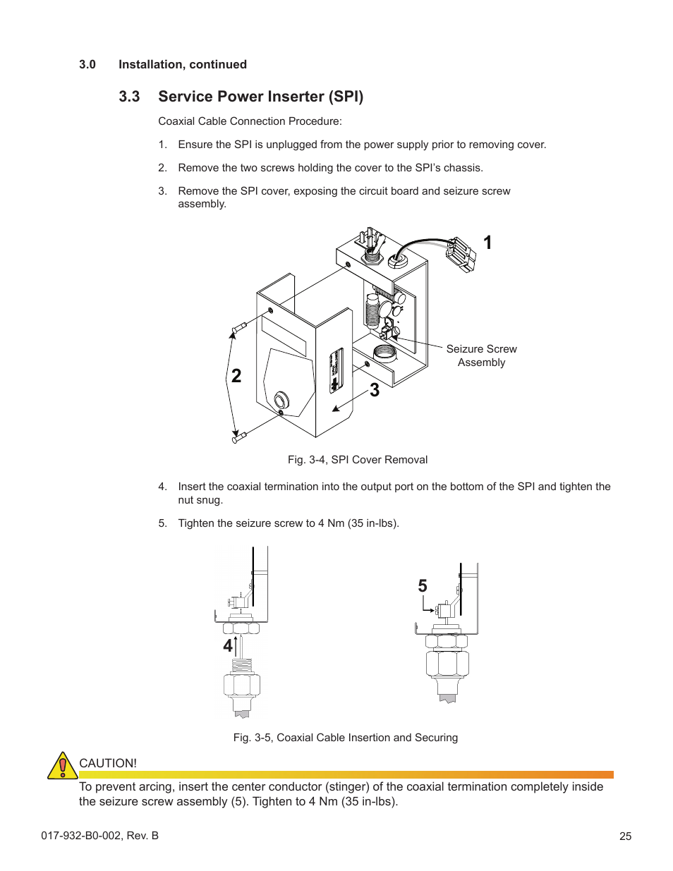 3 service power inserter (spi), Service power inserter (spi) | Alpha Technologies GMX-915 User Manual | Page 25 / 61