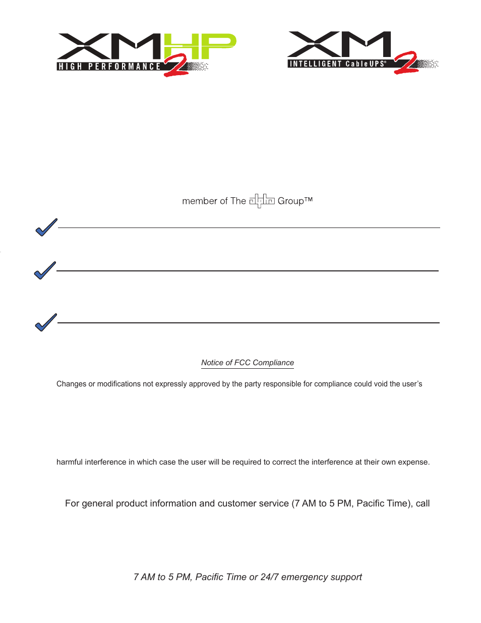Intelligent cableups, Technical manual | Alpha Technologies XM2, XM2-HV, XM2-HP User Manual | Page 3 / 90