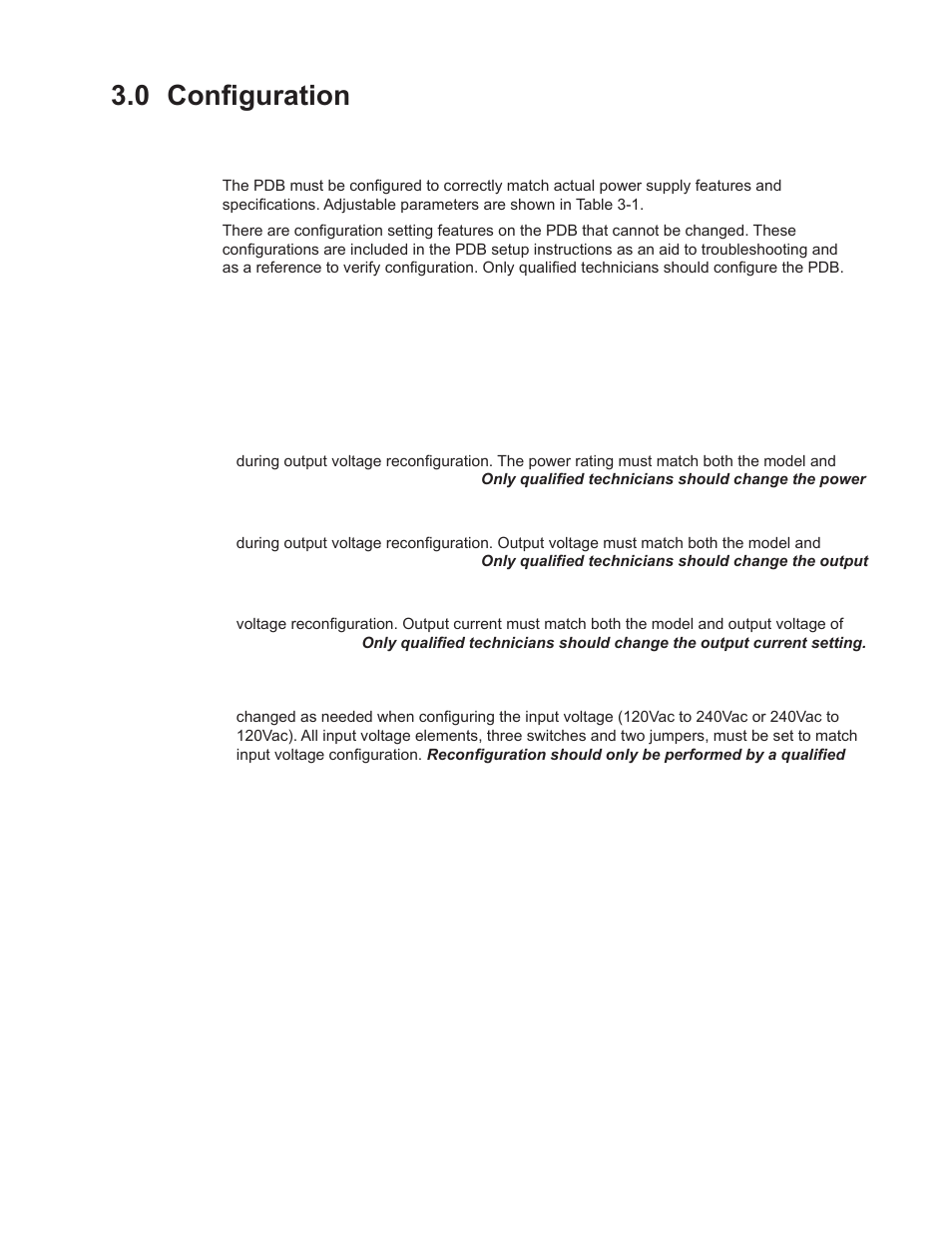 0 configuration, 1 power distribution board (pdb) setup | Alpha Technologies XM2, XM2-HV, XM2-HP User Manual | Page 41 / 90