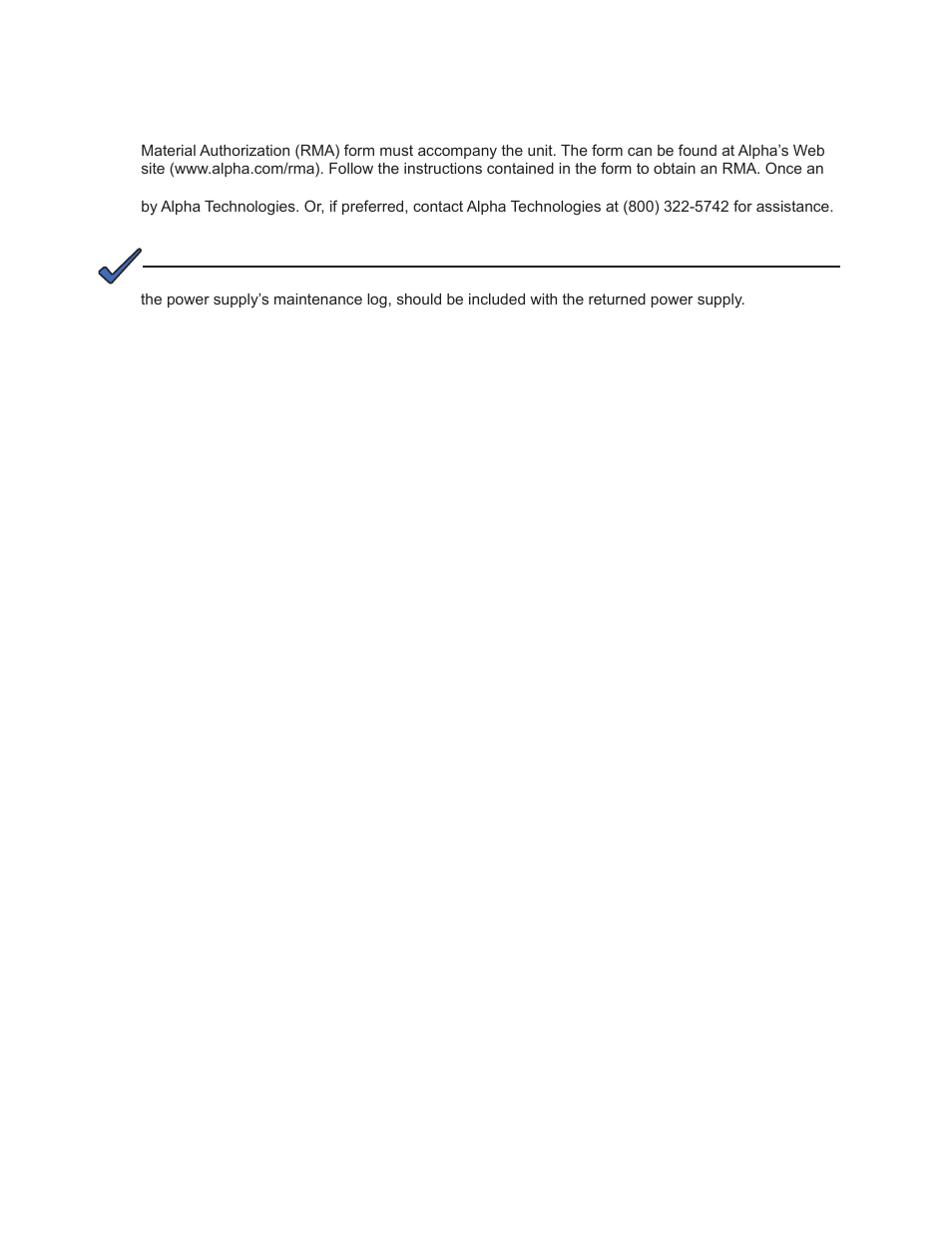 0 return and repair information | Alpha Technologies XM2, XM2-HV, XM2-HP User Manual | Page 86 / 90
