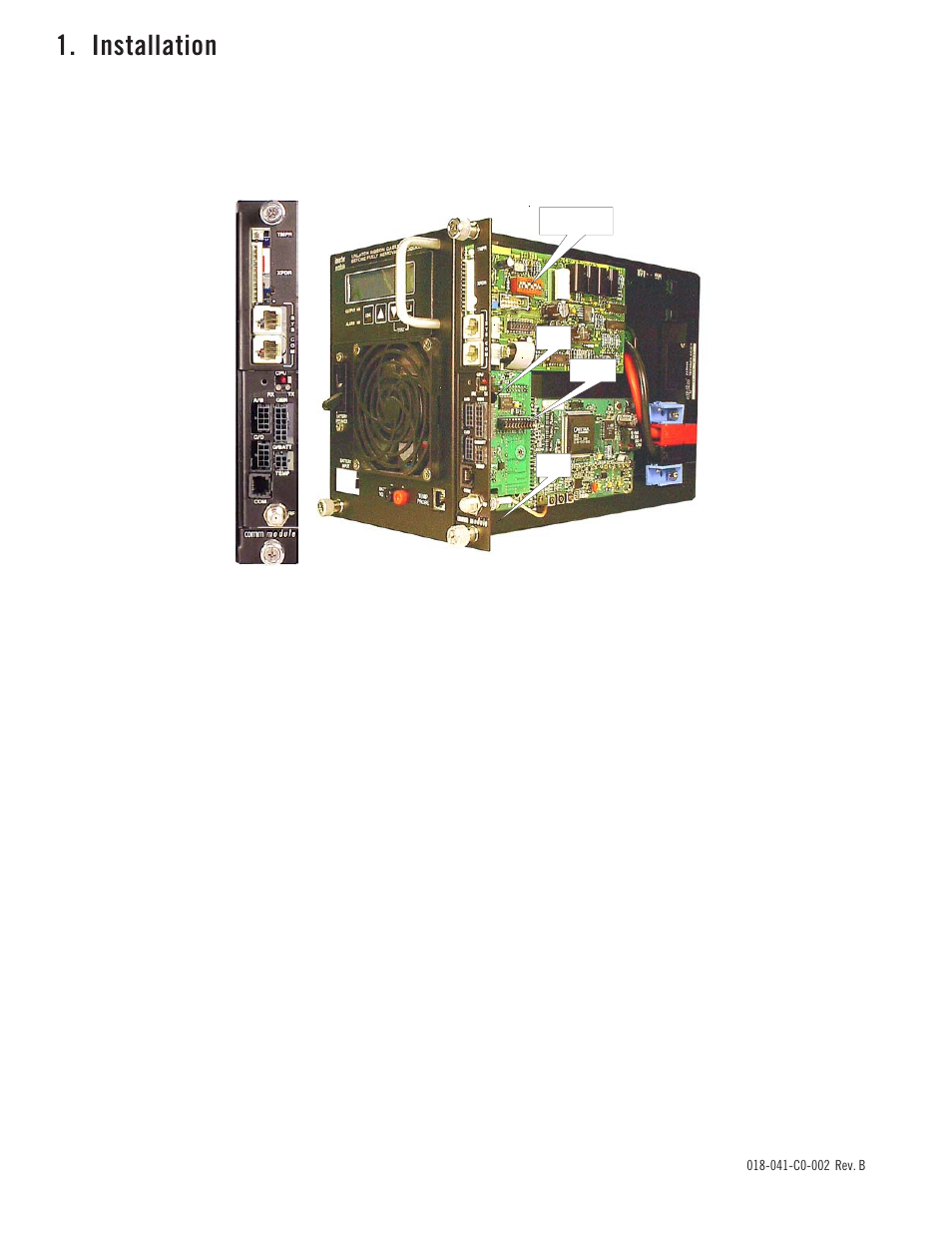 Installation, Continued, 1 installation in an xm series 2 power supply | Alpha Technologies USM2.5 Status Monitor User Manual | Page 6 / 24