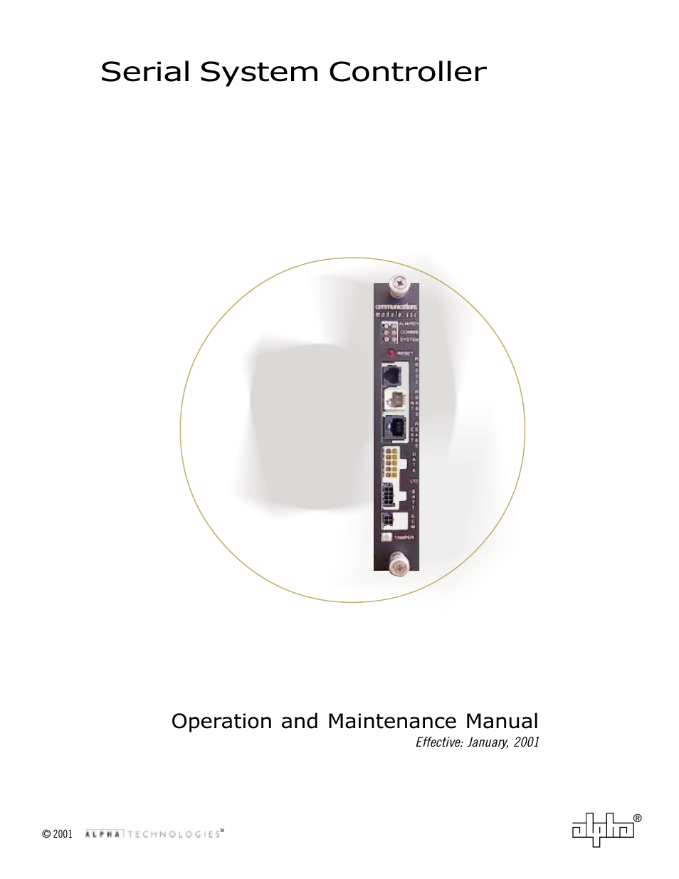 Alpha Technologies Serial System Controller User Manual | 30 pages