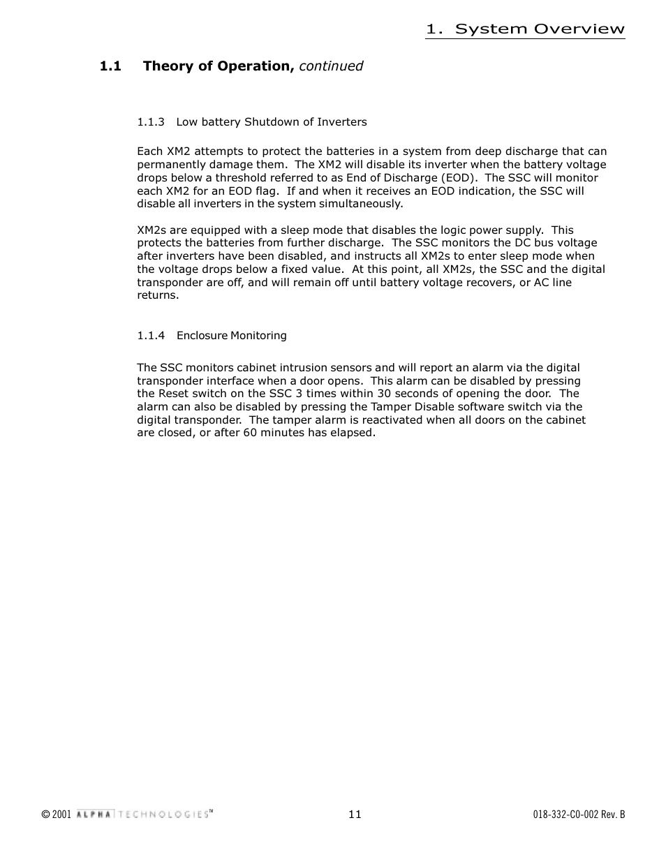 Alpha Technologies Serial System Controller User Manual | Page 11 / 30