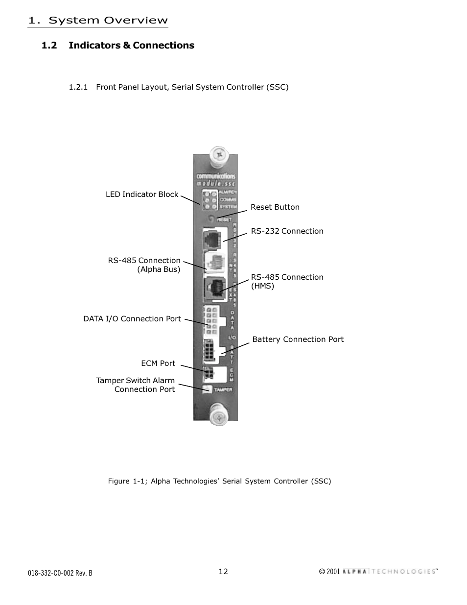 Alpha Technologies Serial System Controller User Manual | Page 12 / 30