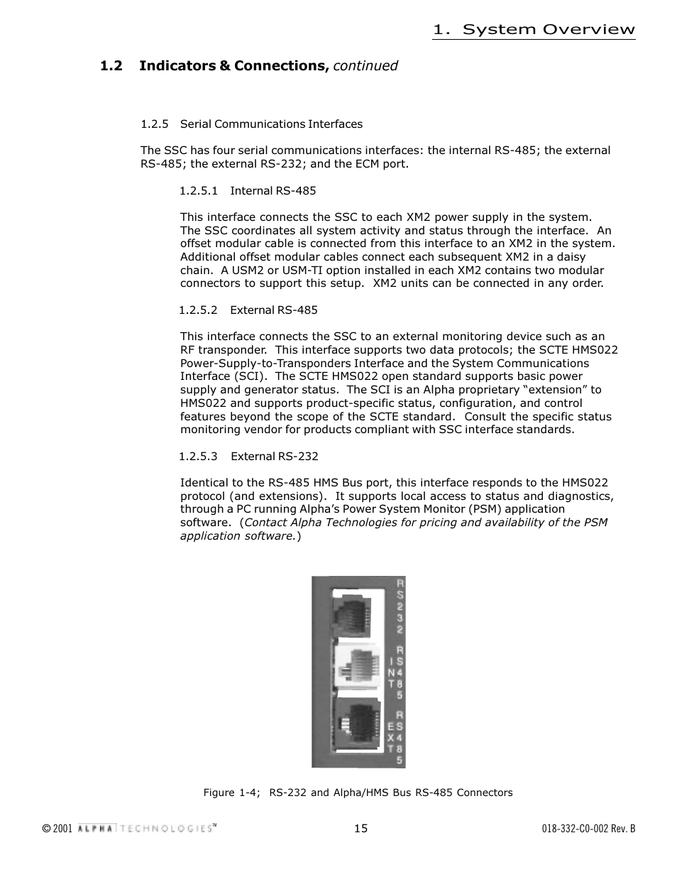 Alpha Technologies Serial System Controller User Manual | Page 15 / 30