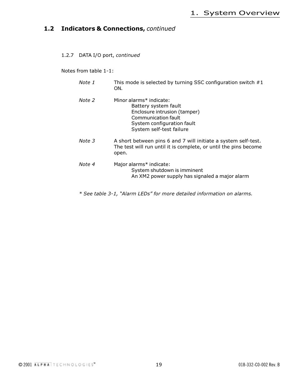 Alpha Technologies Serial System Controller User Manual | Page 19 / 30
