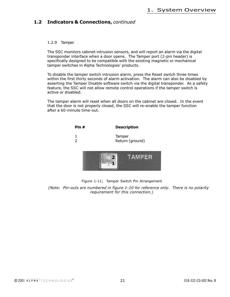 Alpha Technologies Serial System Controller User Manual | Page 21 / 30