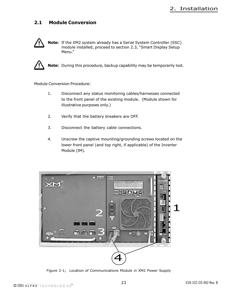Alpha Technologies Serial System Controller User Manual | Page 23 / 30