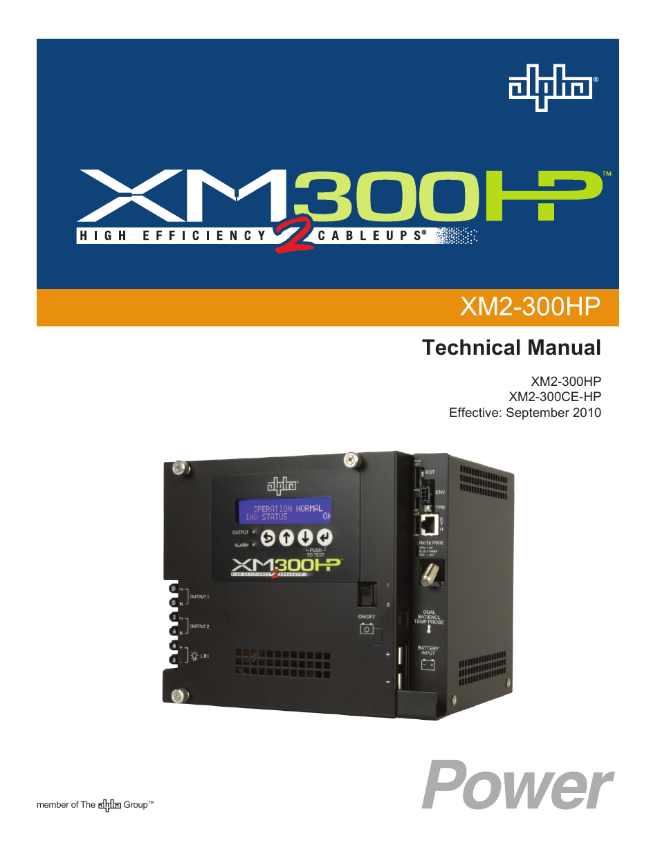 Alpha Technologies XM2-300CE-HP User Manual | 64 pages