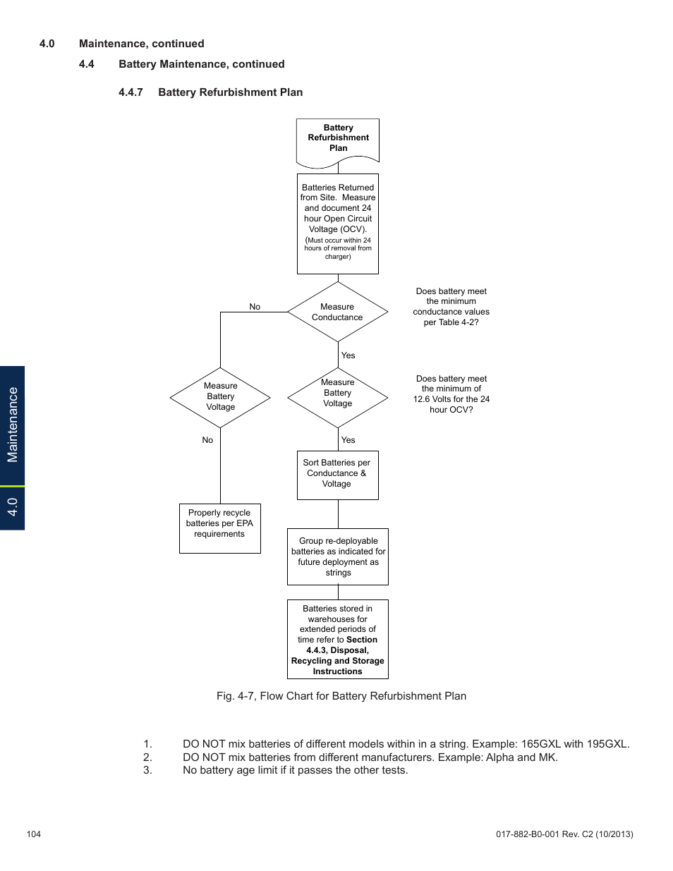 0 maintenance | Alpha Technologies XM3-HP Series - Technical Manual User Manual | Page 104 / 116