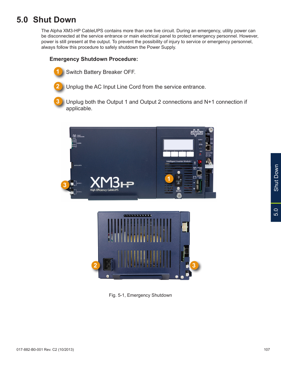 0 shut down | Alpha Technologies XM3-HP Series - Technical Manual User Manual | Page 107 / 116
