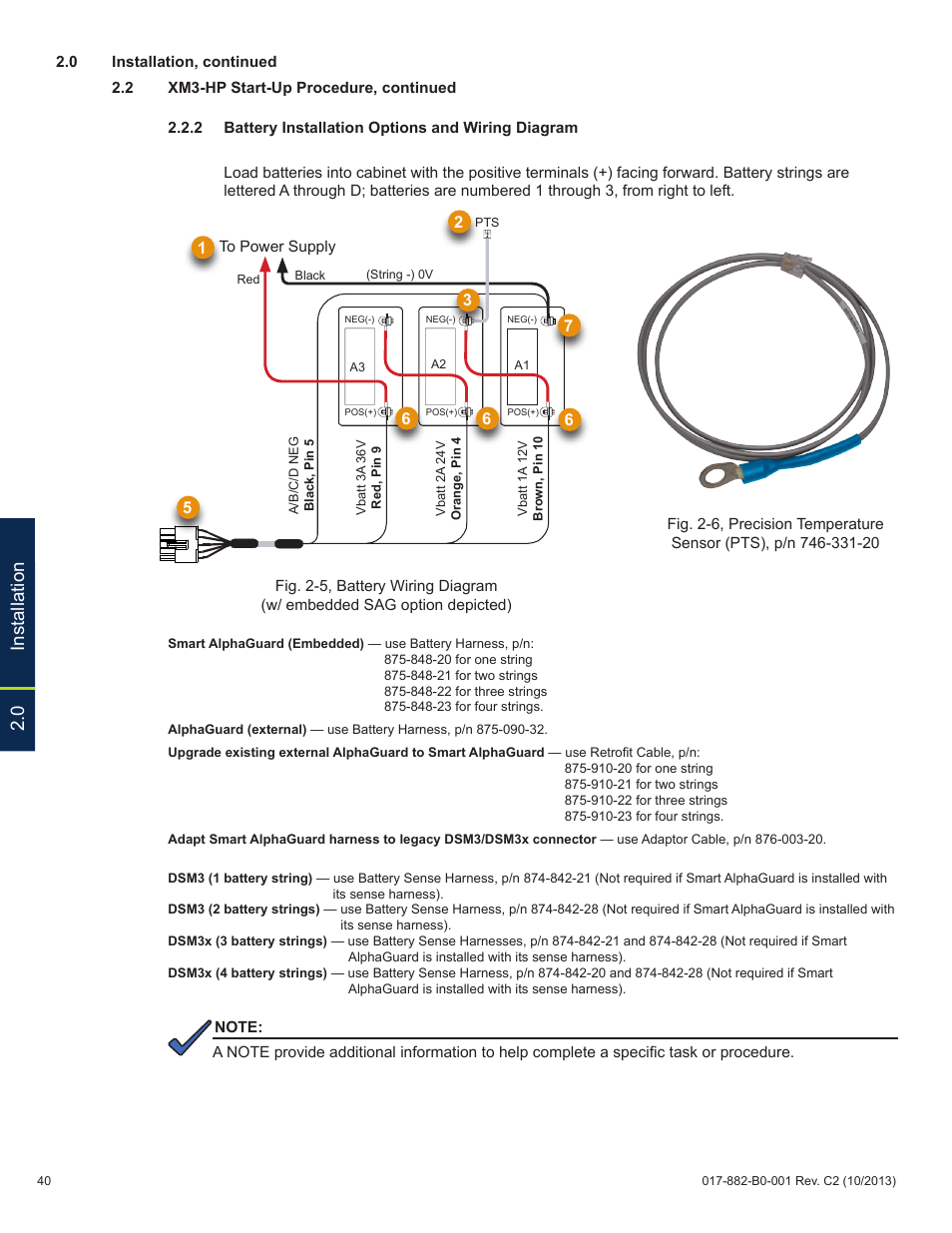 0 installation | Alpha Technologies XM3-HP Series - Technical Manual User Manual | Page 40 / 116