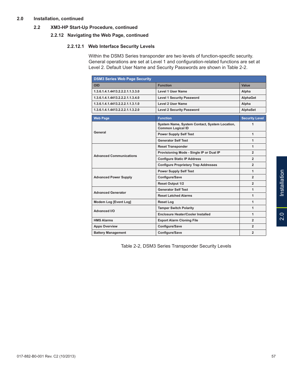 0 installation | Alpha Technologies XM3-HP Series - Technical Manual User Manual | Page 57 / 116