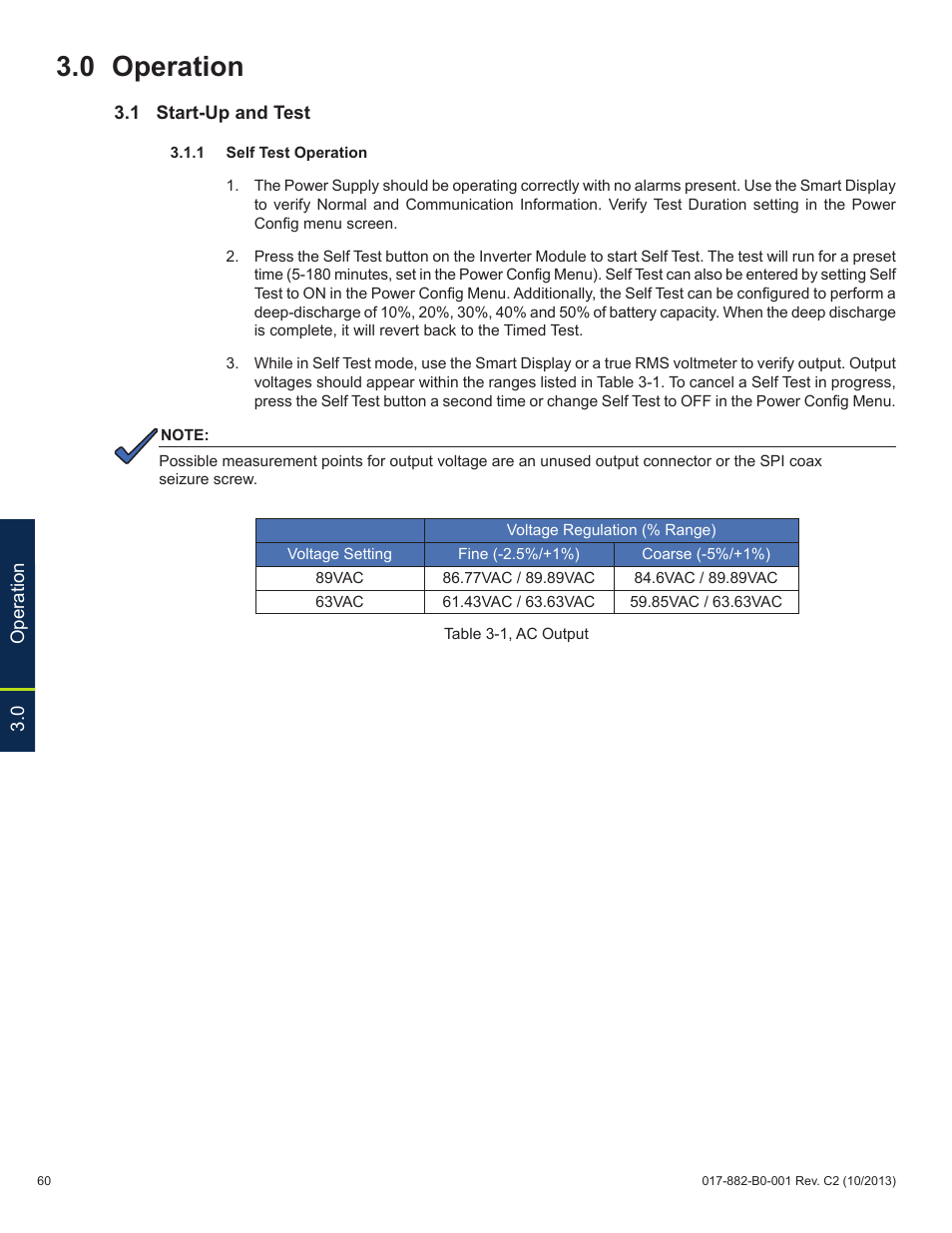 0 operation | Alpha Technologies XM3-HP Series - Technical Manual User Manual | Page 60 / 116