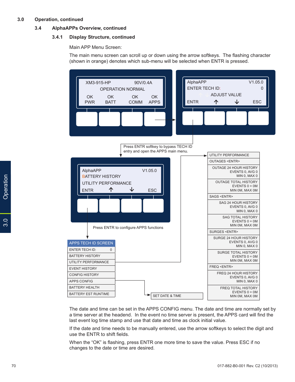 0 operation | Alpha Technologies XM3-HP Series - Technical Manual User Manual | Page 70 / 116