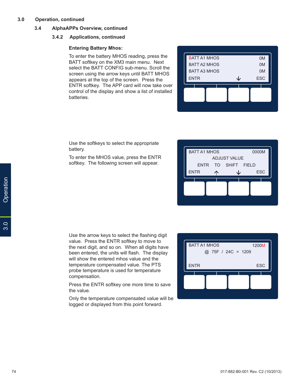 0 operation | Alpha Technologies XM3-HP Series - Technical Manual User Manual | Page 74 / 116