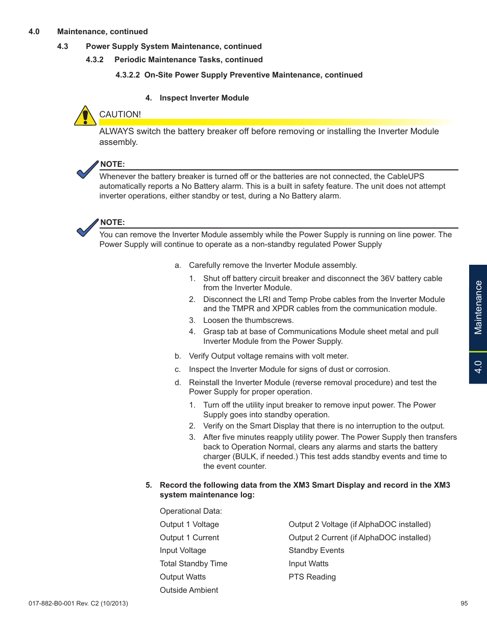 Alpha Technologies XM3-HP Series - Technical Manual User Manual | Page 95 / 116