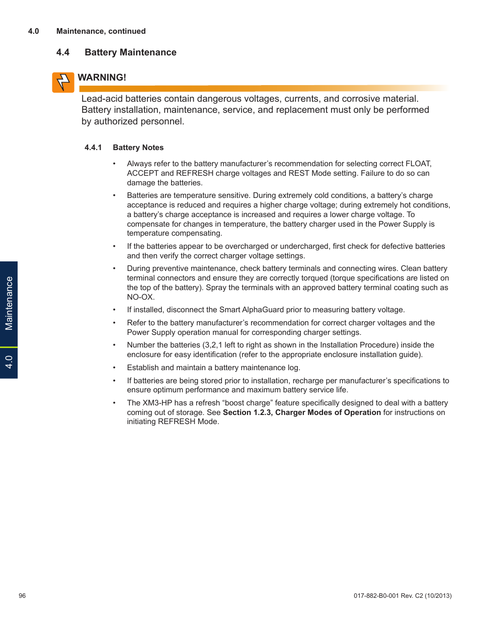 Alpha Technologies XM3-HP Series - Technical Manual User Manual | Page 96 / 116