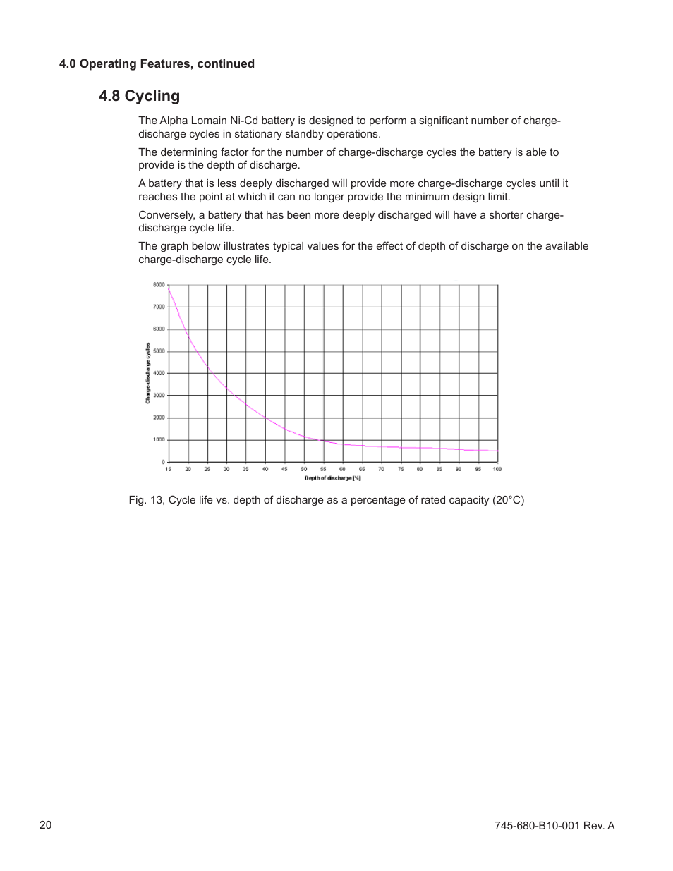 8 cycling | Alpha Technologies Lomain Ni-Cd Pocket Plate Battery User Manual | Page 20 / 30