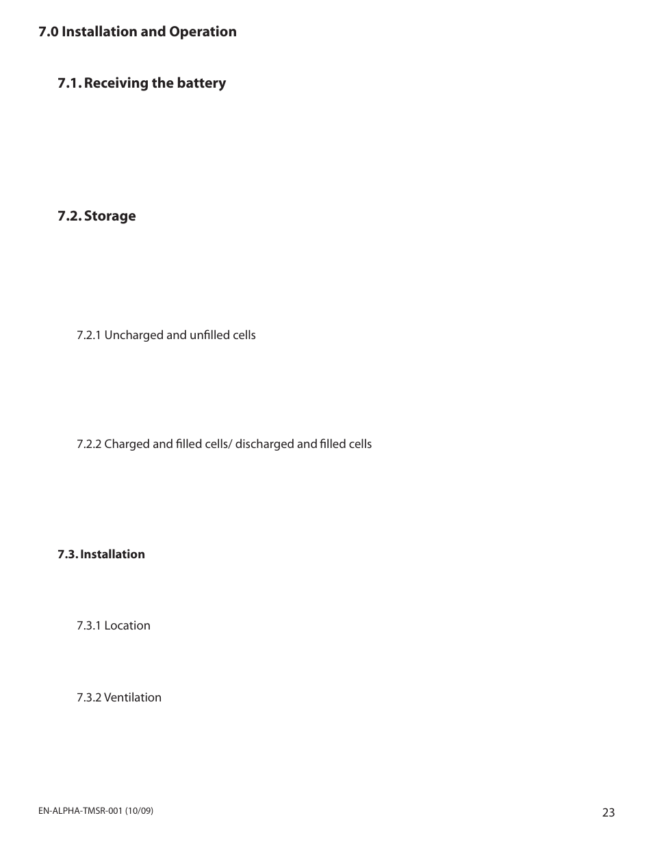 Pr el im in ar y | Alpha Technologies Industrial Ni-Cd Batteries Standard Range User Manual | Page 23 / 32