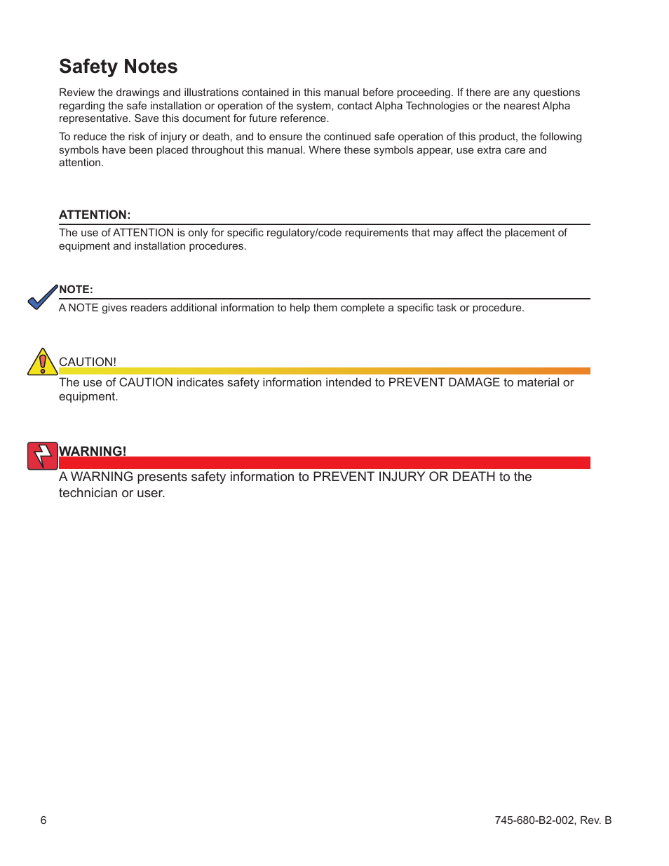 Alpha Technologies AlphaCell SMU-HR User Manual | Page 6 / 23