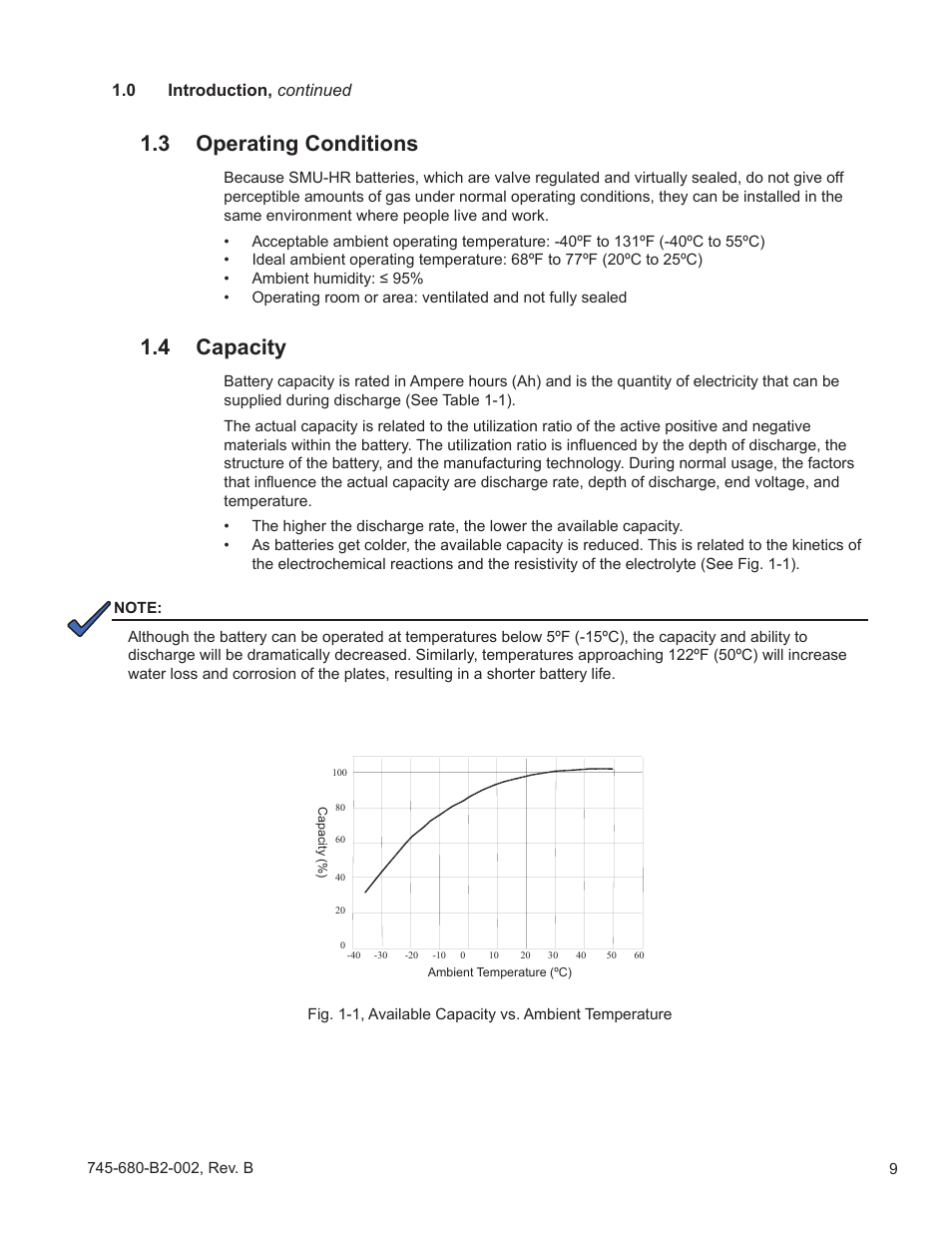 3 operating conditions, 4 capacity | Alpha Technologies AlphaCell SMU-HR User Manual | Page 9 / 23