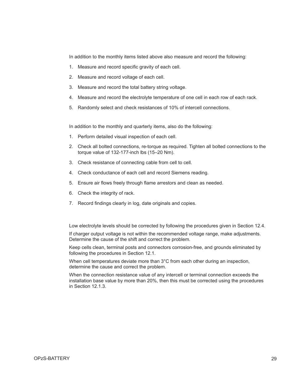 3 corrective actions | Alpha Technologies AlphaCell OPzS User Manual | Page 29 / 46