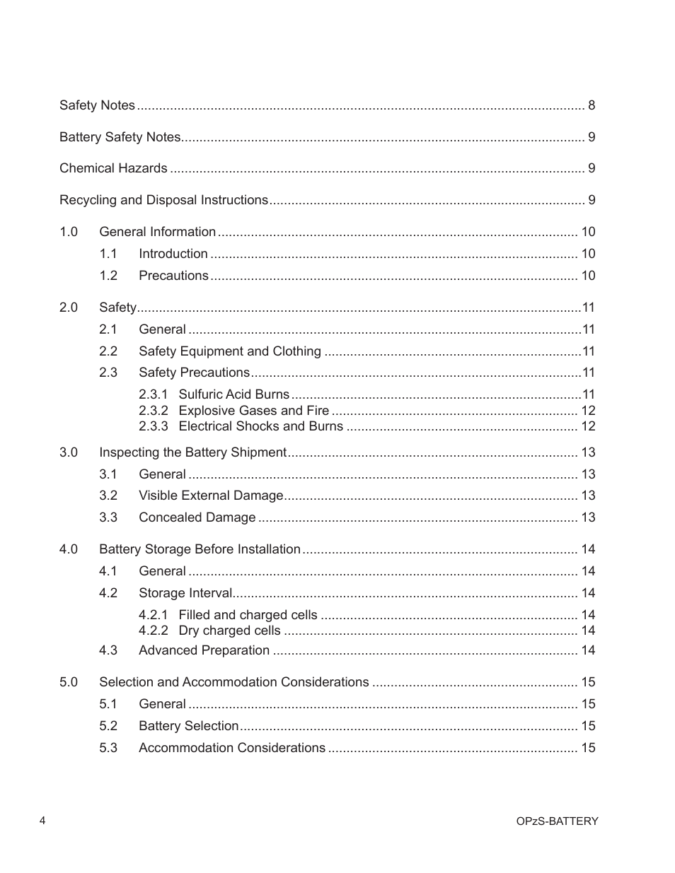 Alpha Technologies AlphaCell OPzS User Manual | Page 4 / 46