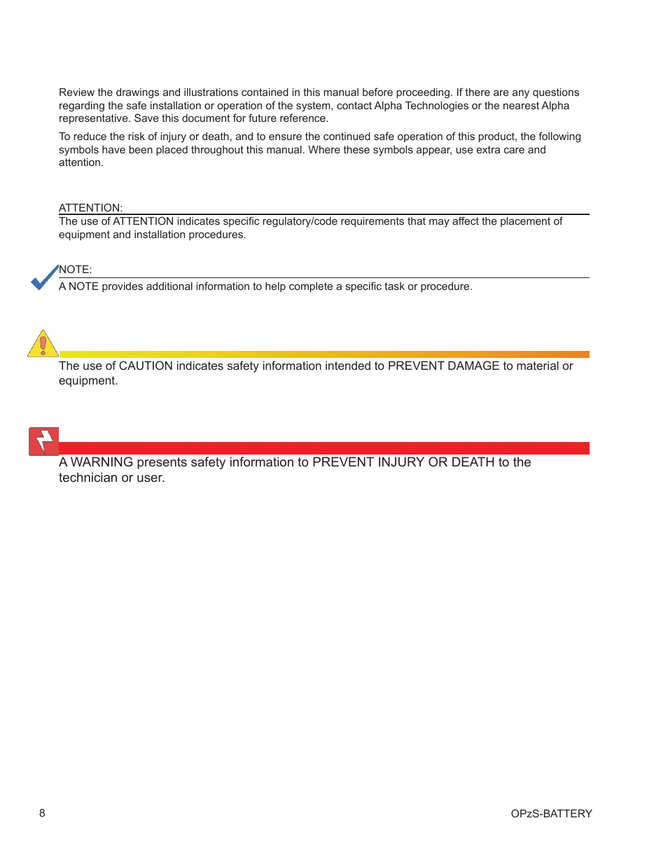 Alpha Technologies AlphaCell OPzS User Manual | Page 8 / 46