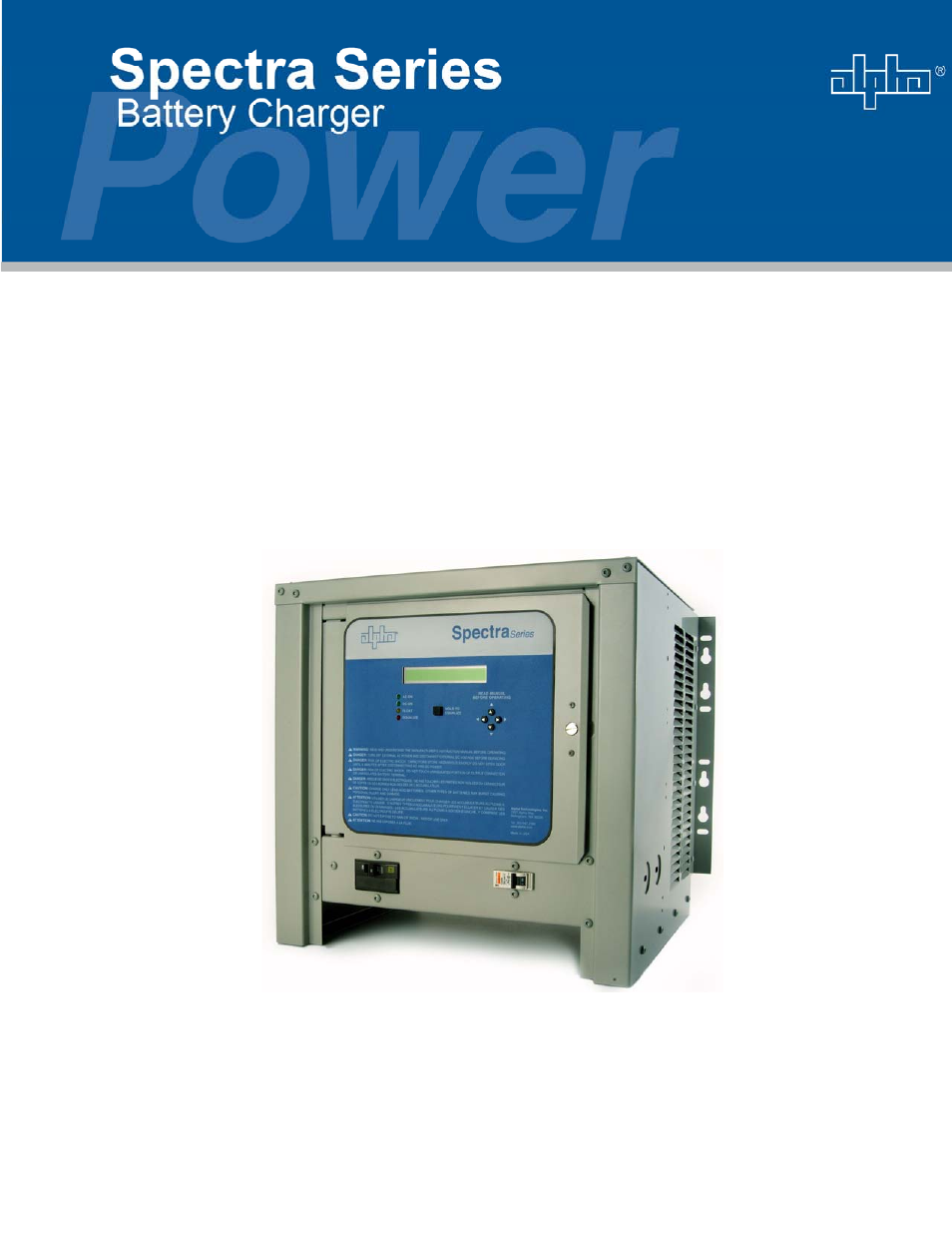 Alpha Technologies Spectra Series User Manual | 62 pages