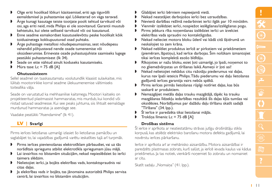 Philips HR2725 User Manual | Page 11 / 84