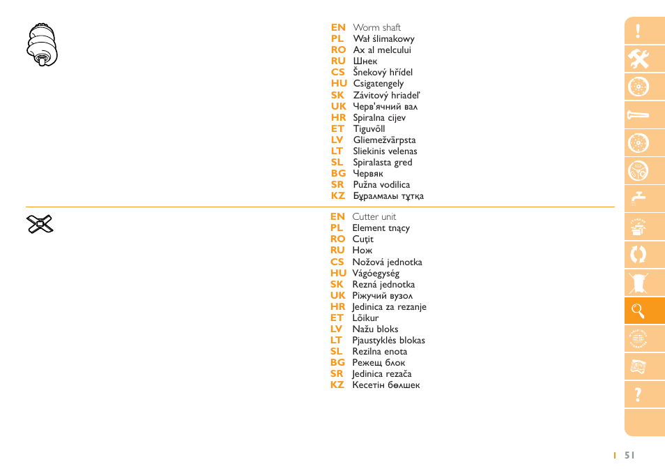Philips HR2725 User Manual | Page 51 / 84