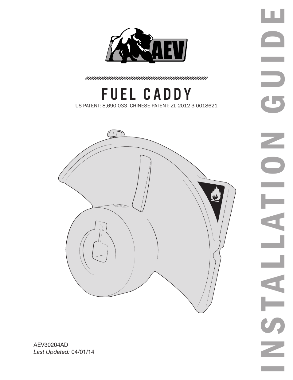 American Expedition Vehicles Fuel caddy User Manual | 7 pages