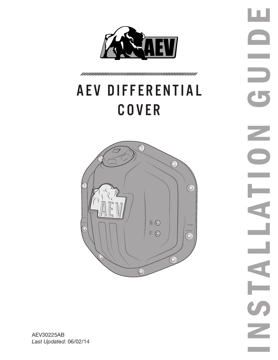 American Expedition Vehicles JK Differential Cover User Manual | 4 pages