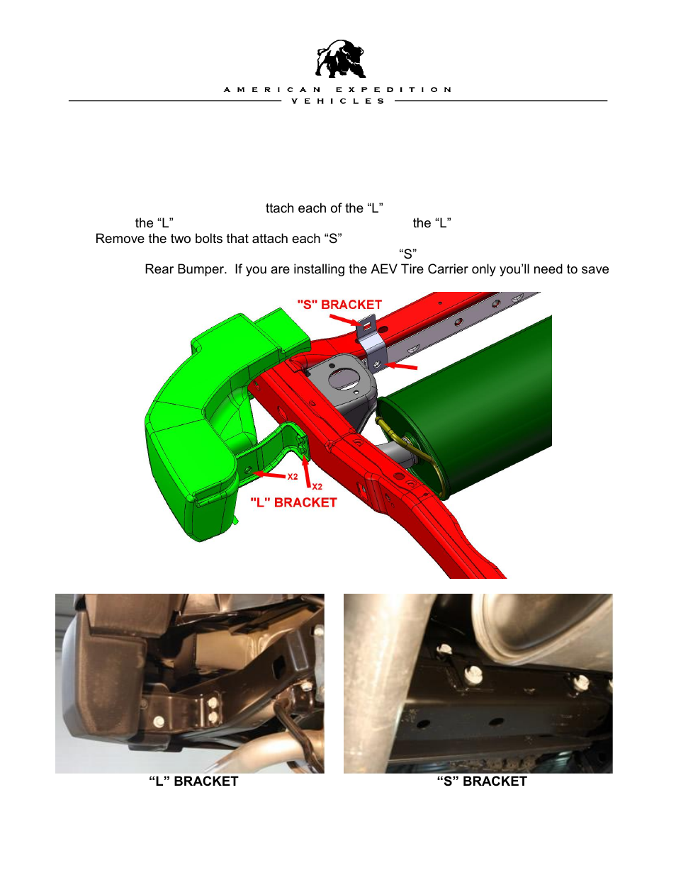 Vehicle preperation | American Expedition Vehicles Moab/Call of Duty Rear Bumper Water Tanks with Pump Kit User Manual | Page 4 / 20