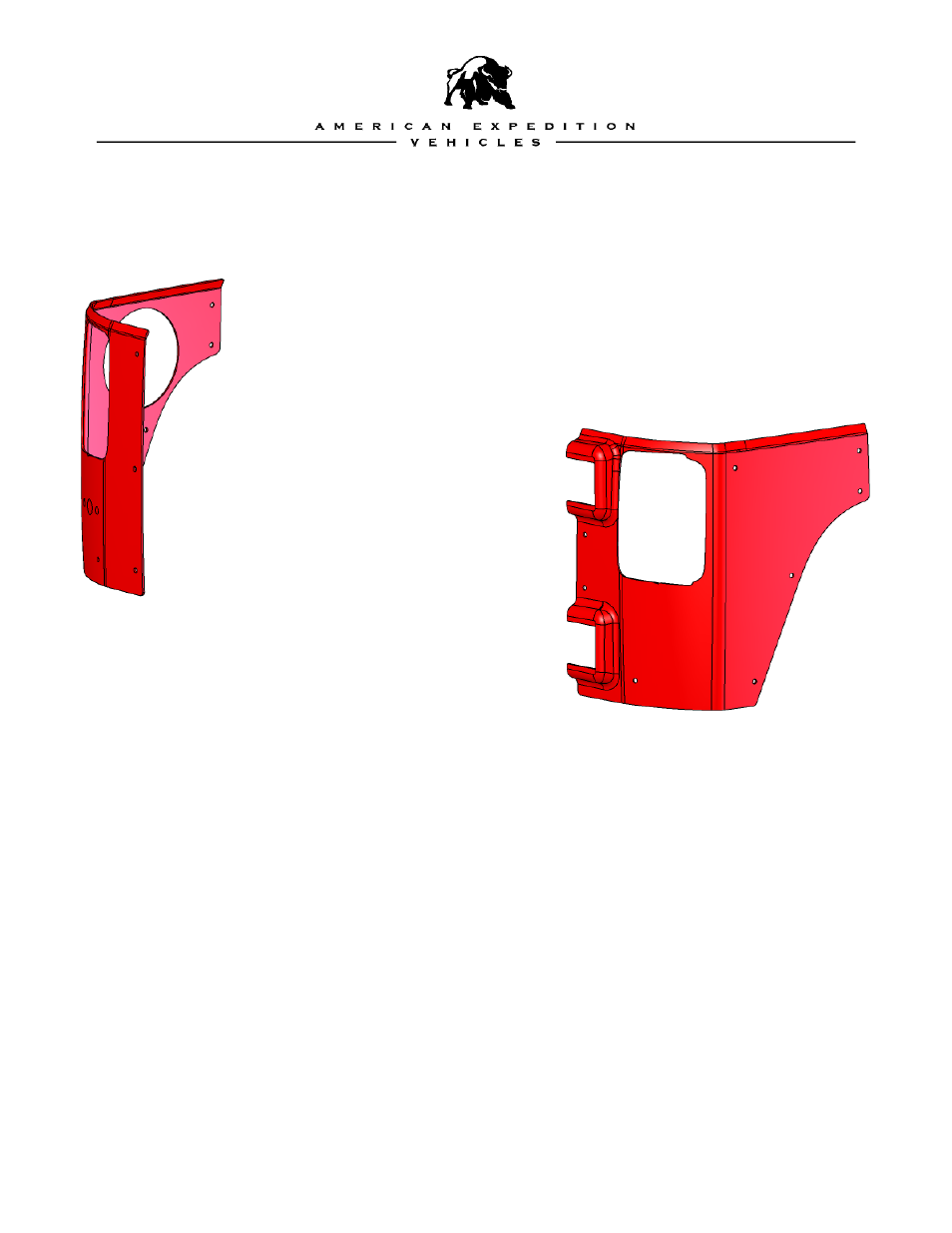 American Expedition Vehicles JK Rear Corner Guards User Manual | 10 pages