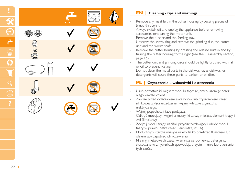 Philips HR2724 User Manual | Page 22 / 52