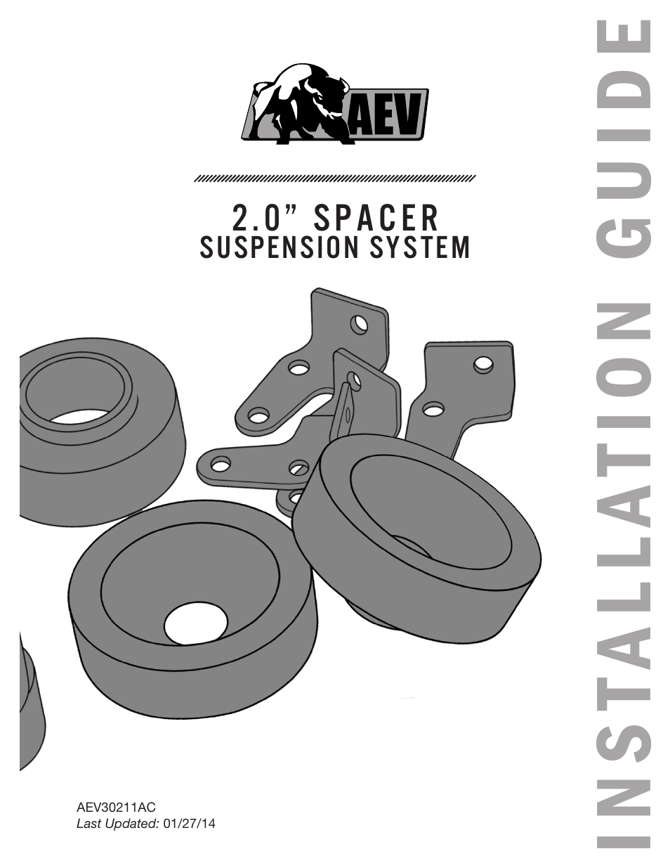 American Expedition Vehicles JK 2.0 Spacer Suspension User Manual | 13 pages