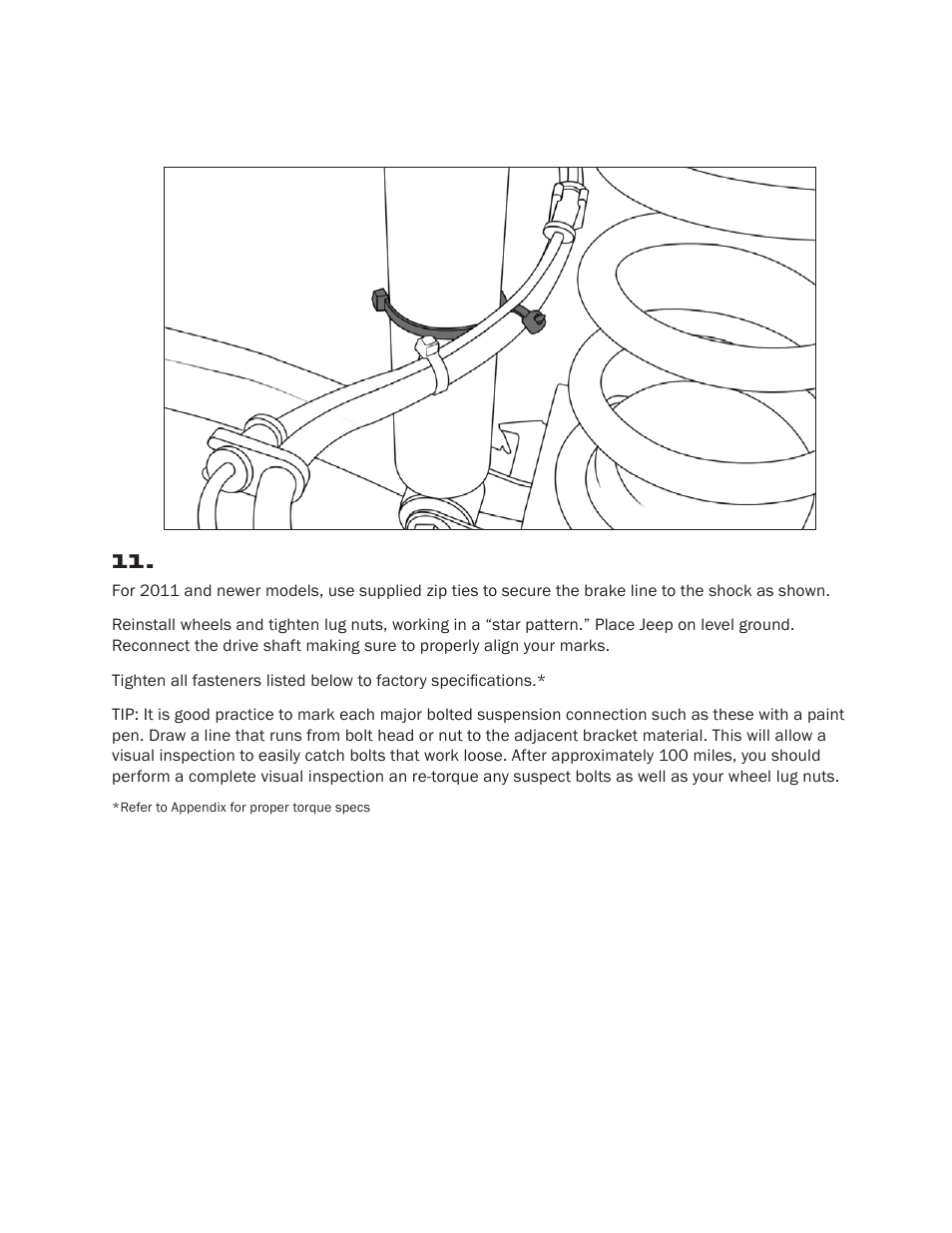 American Expedition Vehicles JK DualSport XT Suspension 2.5 User Manual | Page 10 / 11