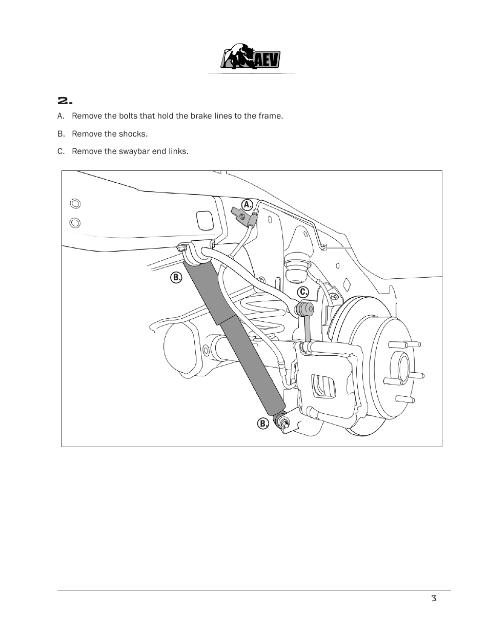 American Expedition Vehicles JK DualSport XT Suspension 2.5 User Manual | Page 4 / 11